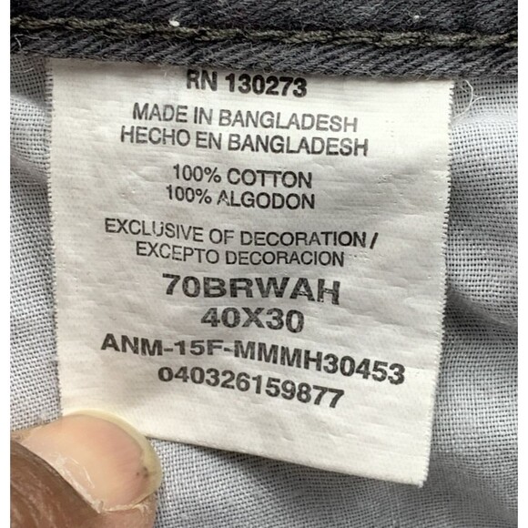 Wrangler Jeans Co. Men's Cargo Pants Outdoors Hiking Camping Gray Size 40x30 - Picture 8 of 16